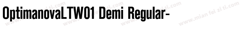 OptimanovaLTW01 Demi Regular字体转换